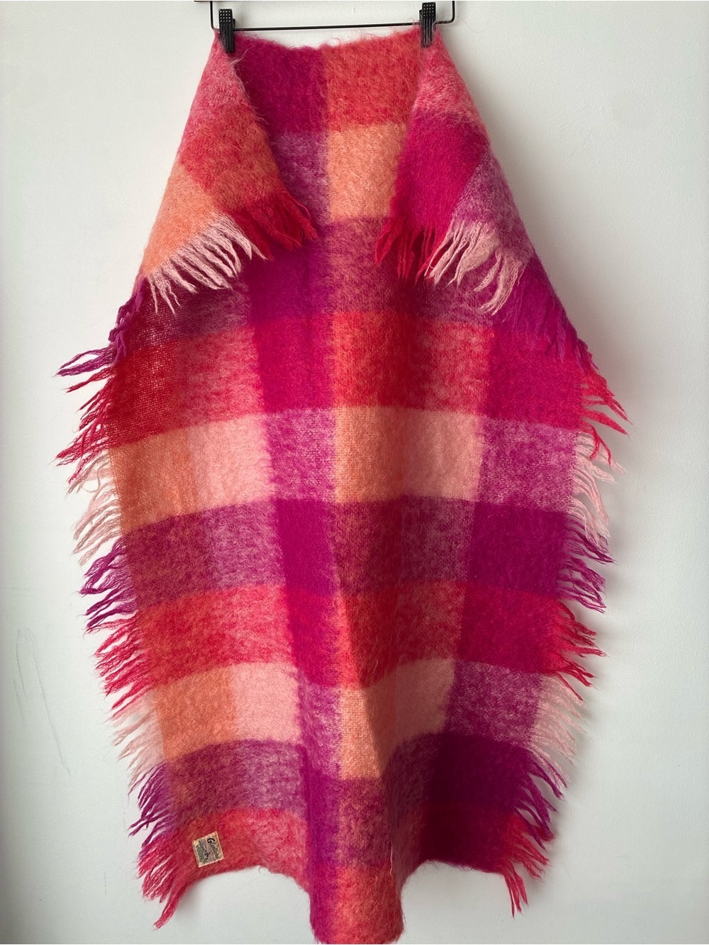 Glentana Scarf Mohair Wool Made in Scotland Oversized Blanket Scarf